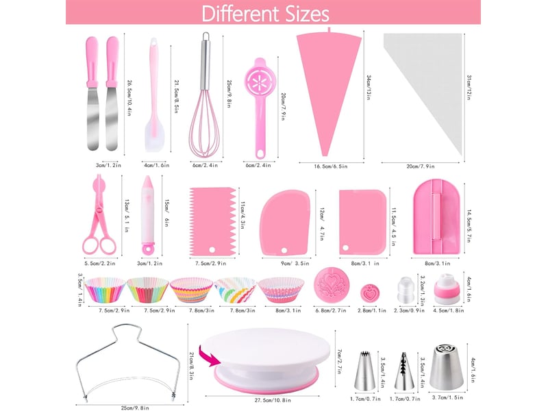  Kit de pâtisserie 356 pièces avec douilles – accessoires pour préparation culinaire  - Conforama B