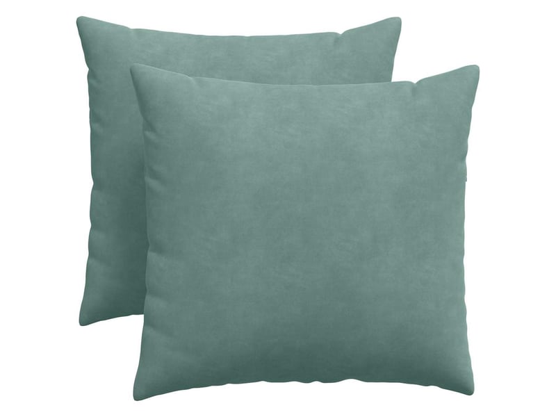  Lot de 2 coussins de canapé, coussins décoratifs vert mer 50 x 50 cm cf59214  - Conforama A