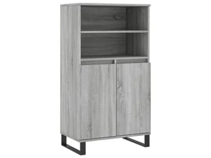 Buffet haut - bahut - meuble de rangement sonoma gris 60x36x110 cm bois d'ingénierie