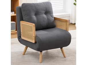 Fauteuil convertible <strong>DZMDIP</strong> Tissu gris