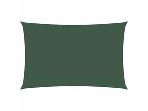 Voile de parasol - voile d'ombrage tissu oxford rectangulaire 4x7 m vert foncé