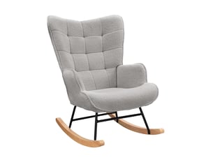 Fauteuil fixe CXHLXYR  Tissu bouclette gris