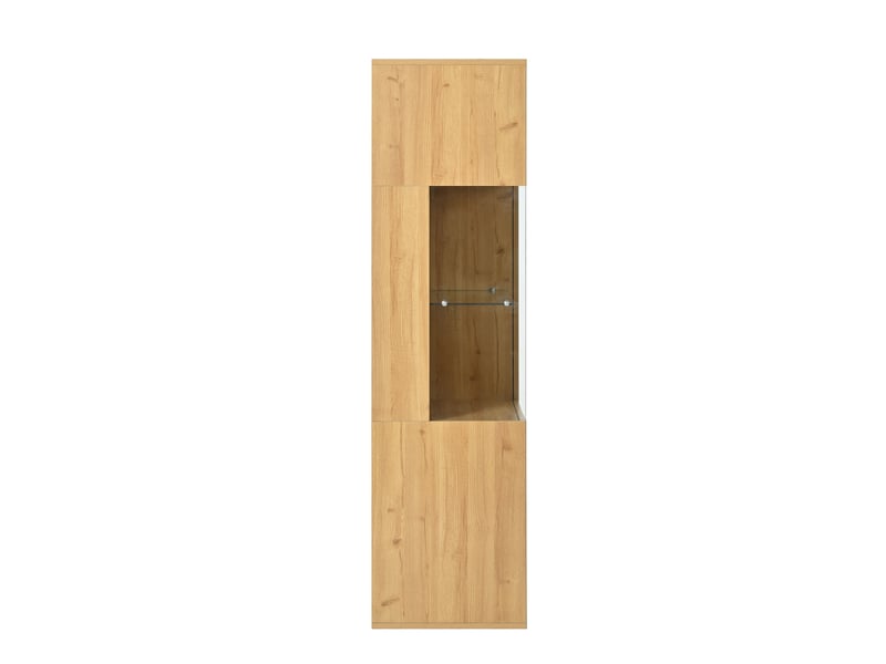  Vitrine - moderne - 150x77.5x40cm - led 15 couleurs - 3 étagères amovibles - verre trempé  - Conforama W