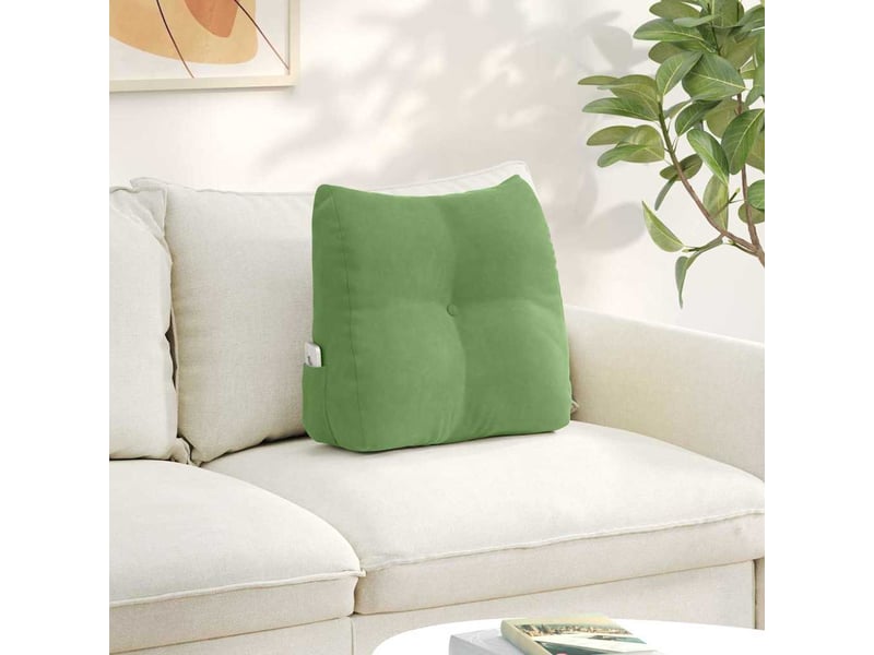  Coussin de dos, coussin de dossier vert clair 45 x 24 x 50 cm velours cf55059  - Conforama B