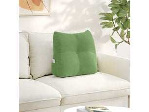 Coussin de dos, coussin de dossier vert clair 45 x 24 x 50 cm velours cf55059