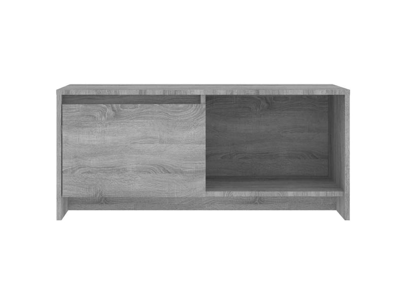  Meuble tv - banc tv - meuble de rangement sonoma gris 90x35x40 cm bois d'ingénierie  - Conforama E
