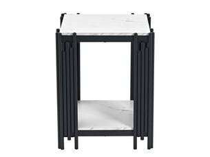 Table basse carré(e) coloris bicolore LPOSPI - 40 cmx43 cm