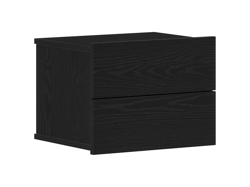  Table de chevet - cabinet de chevet - table de nuit chêne noir 40 x 30 x 30 cm bois d'ingénierie  - Conforama A