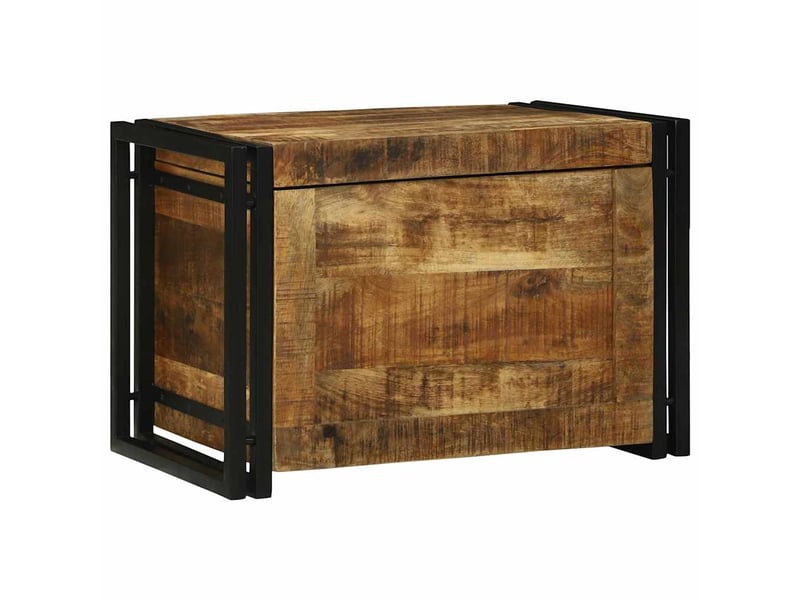  Boîte de rangement, coffre de rangement marron et noir 60x40x41 cm  - Conforama B