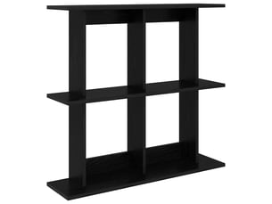 Étagère flottante, étagère suspendue montage mural chêne noir 100 x 20 x 75 cm cf42499