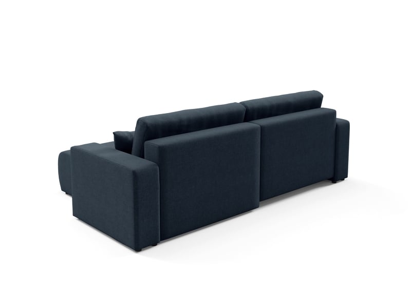  Canapé d'angle convertible molinio l bleu  - Conforama E