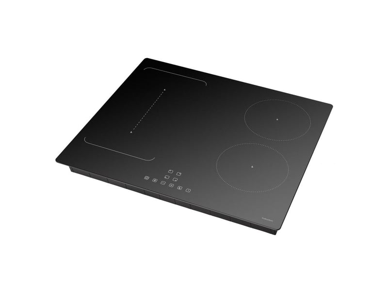  Plaque cuisson induction vitrocéramique 4 zones boost tactile noir bomann ebki7944-noir  - Conforama D