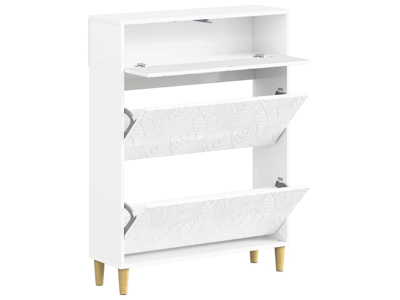  Meuble à chaussures, armoire à chaussures delft 78x24x103 cm bois d'ingénierie shl6351  - Conforama C