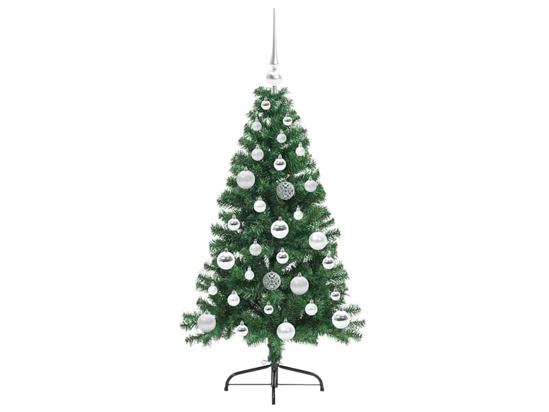  Sapin de noël - arbre de noël artificiel pré-éclairé vert 120 cm pvc  - Conforama D
