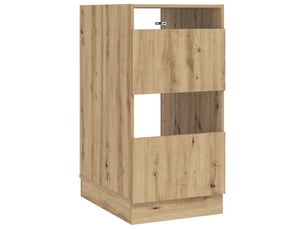 Armoire à laver avec stockage chêne artisanal 50x68x102 cm