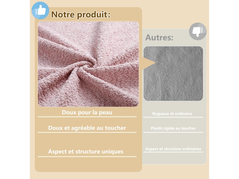  Lit enfant velours rose, lit capitonné 140x190 avec barrières de sécurité amovibles et poche de rangement, sans matelas  - Conforama W