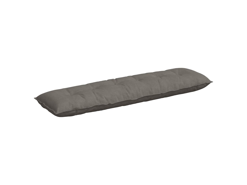 Coussin de dos, coussin de dossier gris clair 180 x 50 cm tissu en velours côtelé cf54663 - Conforama A