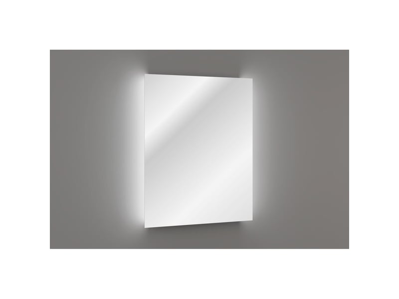  Miroir salle de bain led asymétrique 103x74 cm design moderne  - Conforama D
