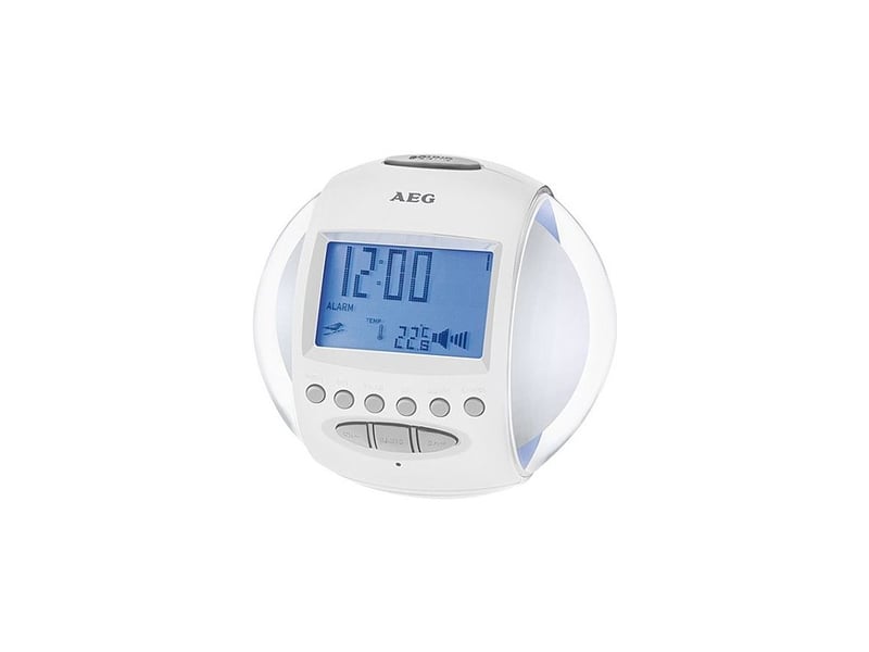  Horloge transparente blanche aeg mrc4117  - Conforama A