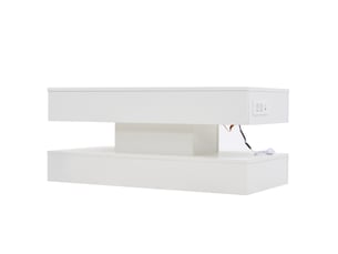 Table basse  coloris blanc WISHDOR 