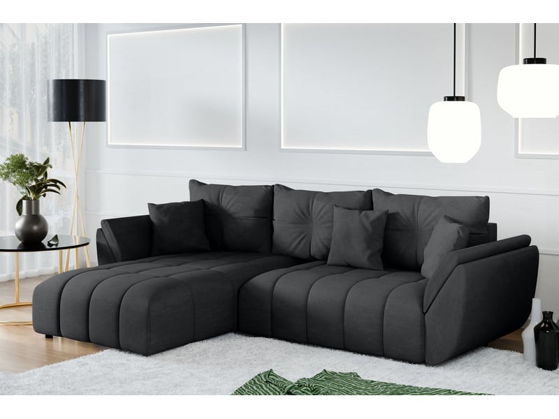  Canapé d angles convertible verciani canapé méridien gris foncé Verciani - Conforama B