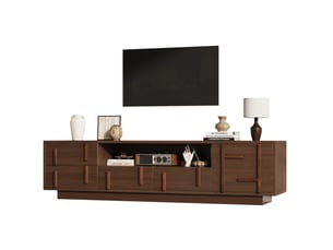 Meuble tv coloris marron 180 cm <strong>HAVRYA</strong>  <strong></strong>