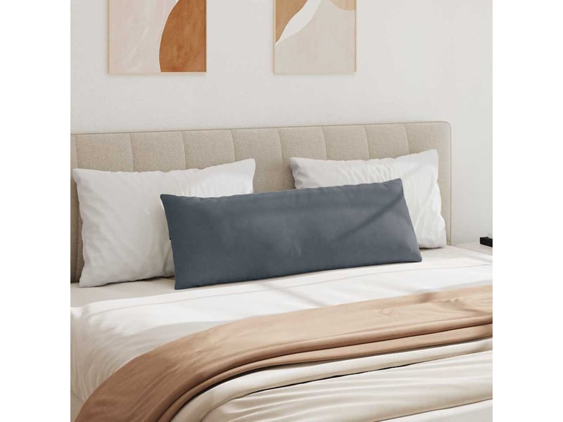  Lot de 2 coussins de canapé, coussins décoratifs gris foncé 120 x 40 cm cf59080  - Conforama D