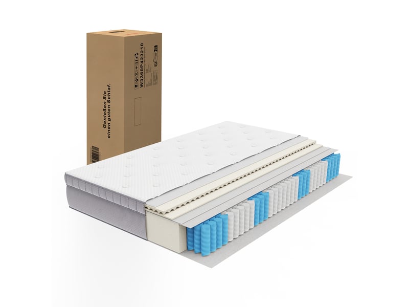  Matelas 120x200 cm, ressorts ensachés h3, 7 zones, 20 cm, certifié oeko-tex  - Conforama A