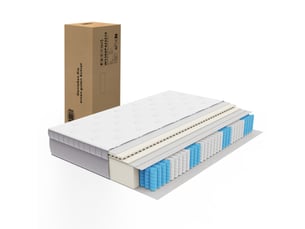 Matelas 120x200 cm <strong>BGSRYAO</strong>  <strong></strong> Ressorts ensachés + mousse soutien Medium épaisseur 20 cm