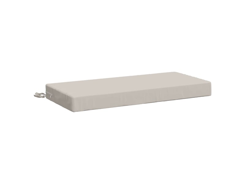 Lot de 2 coussins de banc, coussins d'assise soest 100 % polyester blanc cf57033 - Conforama D