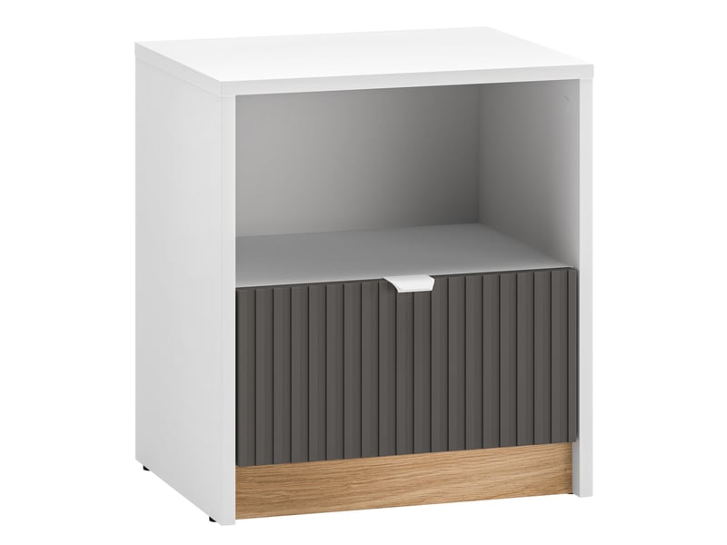 Selsey torino - table de chevet - 42 cm - blanc Torino - Conforama A