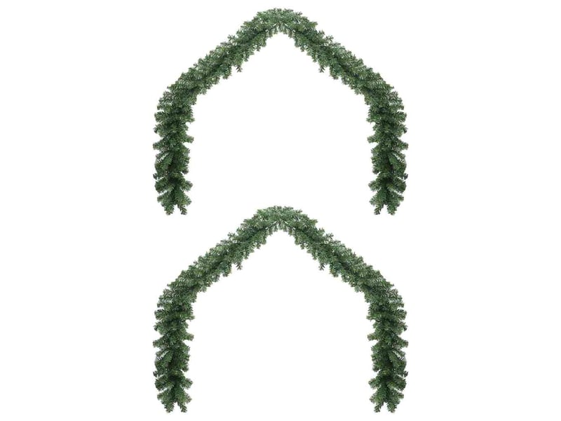  Guirlande de noël 2 pcs 600 led vert 20 m pvc  - Conforama D