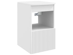 Armoire de salle de bain, meuble de rangement blanc 30x35x50 cm