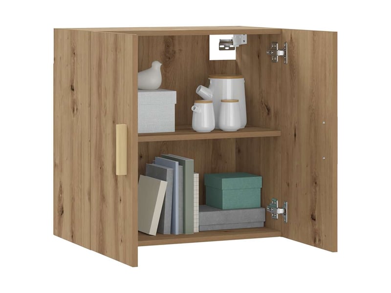  Armoire murale salon chêne artisanal 60x31x60cm bois d'ingénierie shl4388  - Conforama C
