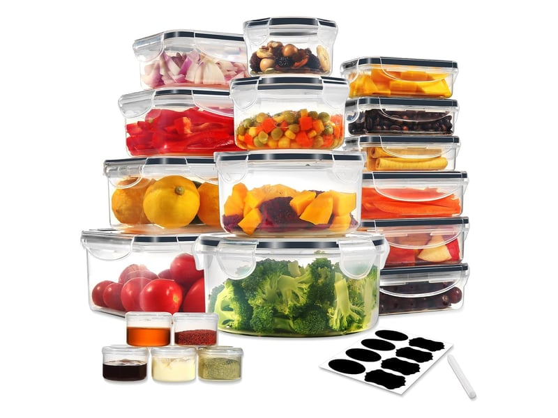  Boîtes alimentaires hermétiques yashe lot de 19, transparent  - Conforama A