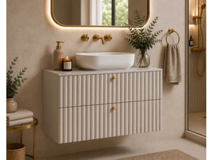 Meuble sous vasque suspendu bello cachemire 80 cm