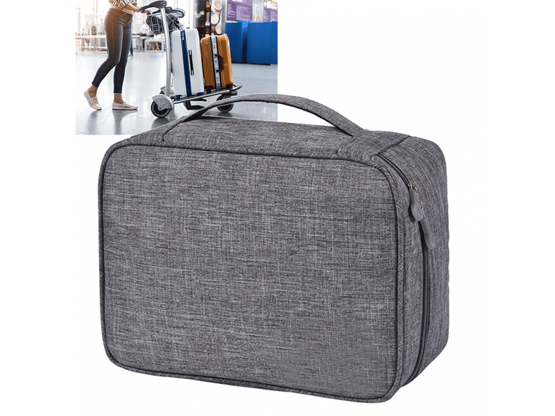  Boîte de rangement pour câbles, batterie externe, disque u, sac numérique multifonction, doré  - Conforama E