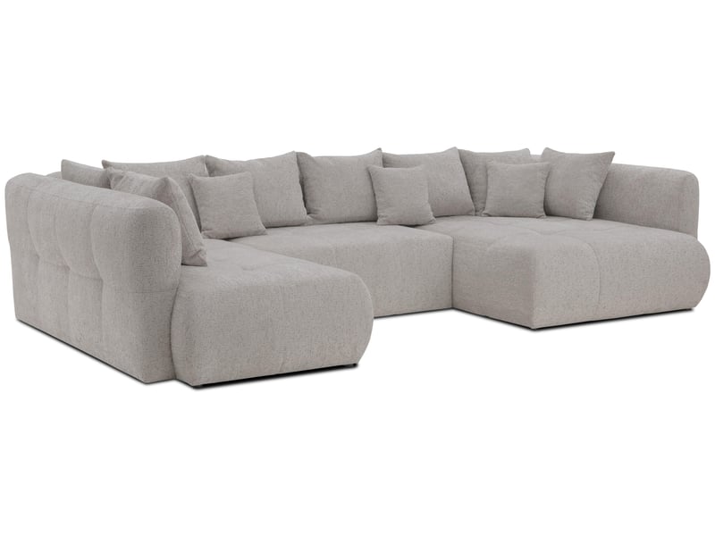  Canapé d'angle beige fixe 5 places  - Conforama B