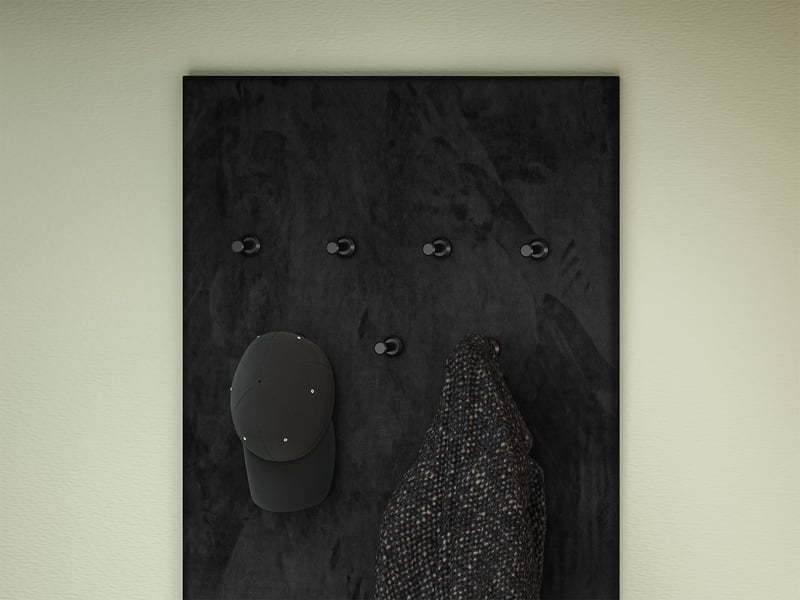  Selsey vasco - porte-manteau mural 7 crochets - 60 cm - noir Vasco - Conforama C