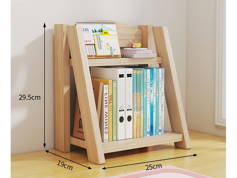  Support de bureau en bois massif – 25x19x19,5 cm  - Conforama B
