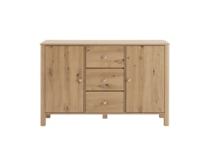 Buffet 2 porte(s)  3 tiroir(s)   - 120 cm coloris bois clair 