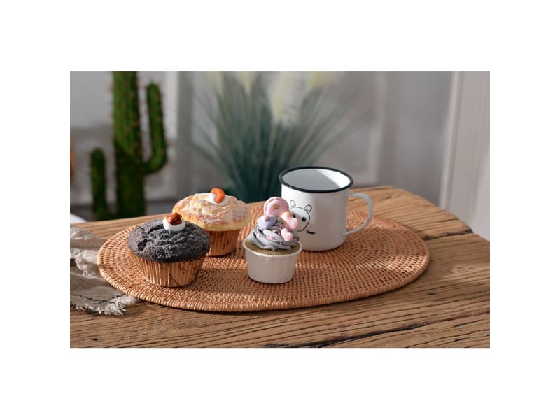  Set de table en rotin naturel fait main, résistant à la chaleur et isolant, 40 x 30 cm  - Conforama D