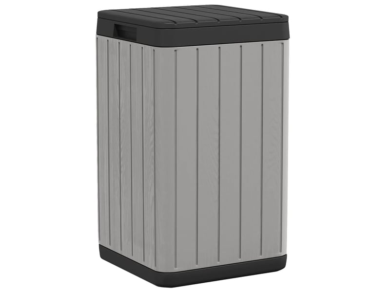  Poubelle d'extérieur 38 x 38 x 65 cm pp gris 02_0043836  - Conforama D