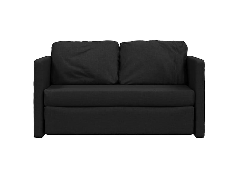 Canapé-lit 2 en 1 noir 112x174x55 cm tissu - Conforama E