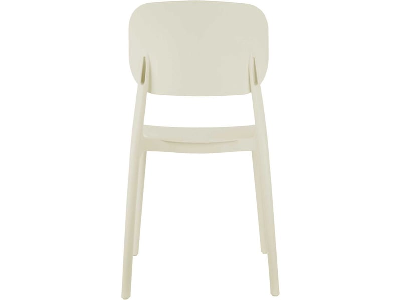  Chaise colorée en polypropylène cheer blanc cassé  - Conforama D