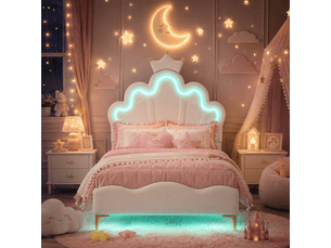 Lit cabane 90x200 cm YELENARO coloris blanc