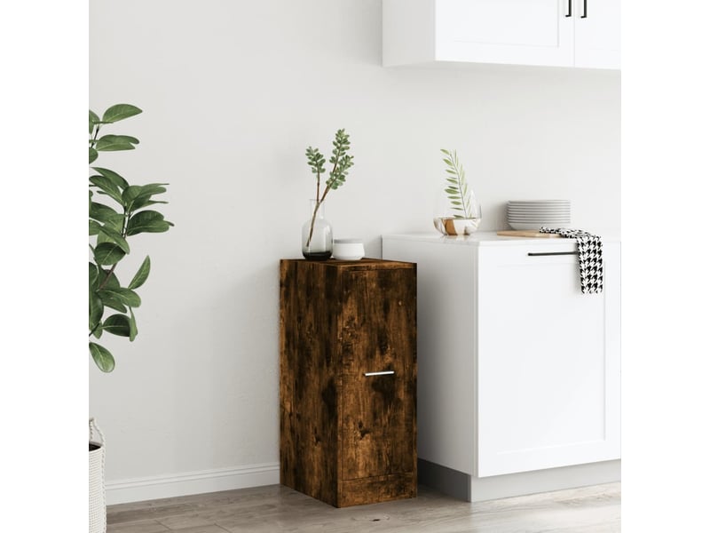  Meuble de rangement, armoire d'apothicaire chêne fumé 30x41x77,5cm bois d'ingénierie  - Conforama C
