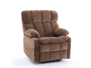 Fauteuil relax électrique  MEULVA Tissu marron