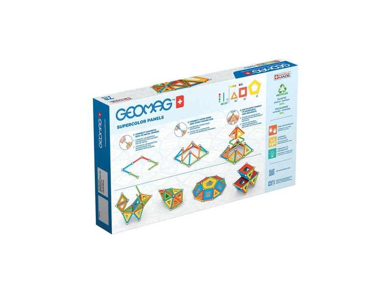  Jeu de construction magnetique 78 pieces multicolore 2d 3d GPFGMS03 - Conforama B