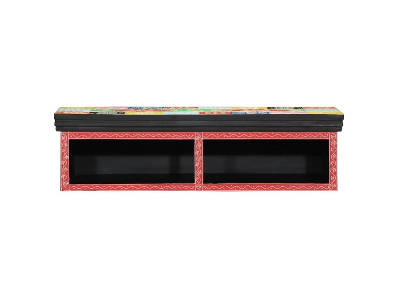  Meuble tv - banc tv - meuble de rangement multicolore 80 x 30 x 22 cm bois d'ingénierie  - Conforama B